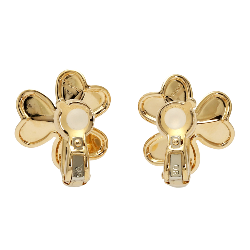 Van Cleef & Arpels Frivole S Earrings 18K Yellow Gold Diamond VCARB65700