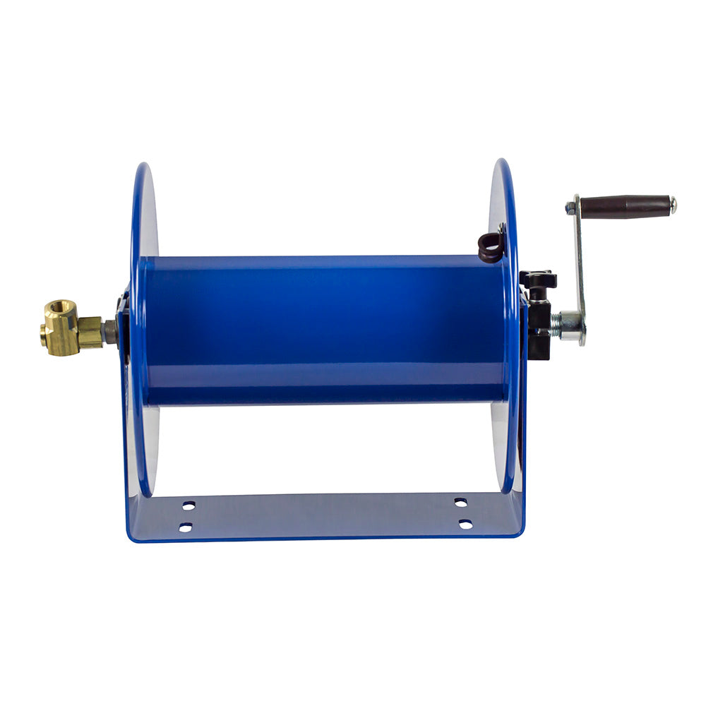 Coxreels 100 Series Compact Hand Crank Lightweight Water and Air Hose Reel, Blue