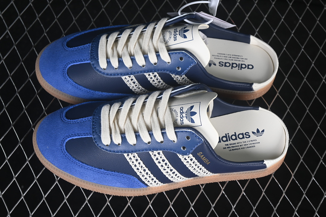 Adidas Samba Jane Mary Jane Lazy Life Shoes Navy Blue/Blue HP5053