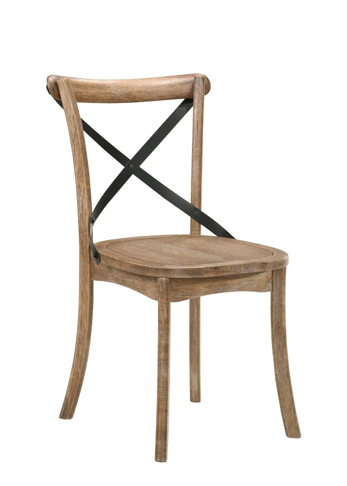 Modern Dining Wooden Side Chairs 4pc Set Rustic Oak Finish Unique Style Dining Furniture