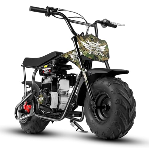 Oryxearth 105cc 4-Stroke Dirt Off Road Trail, 28mph, Gas Powered Mini Bike with Automatic Transmission and Pull Start for Adult and Teens, Weight Support 185 LBS