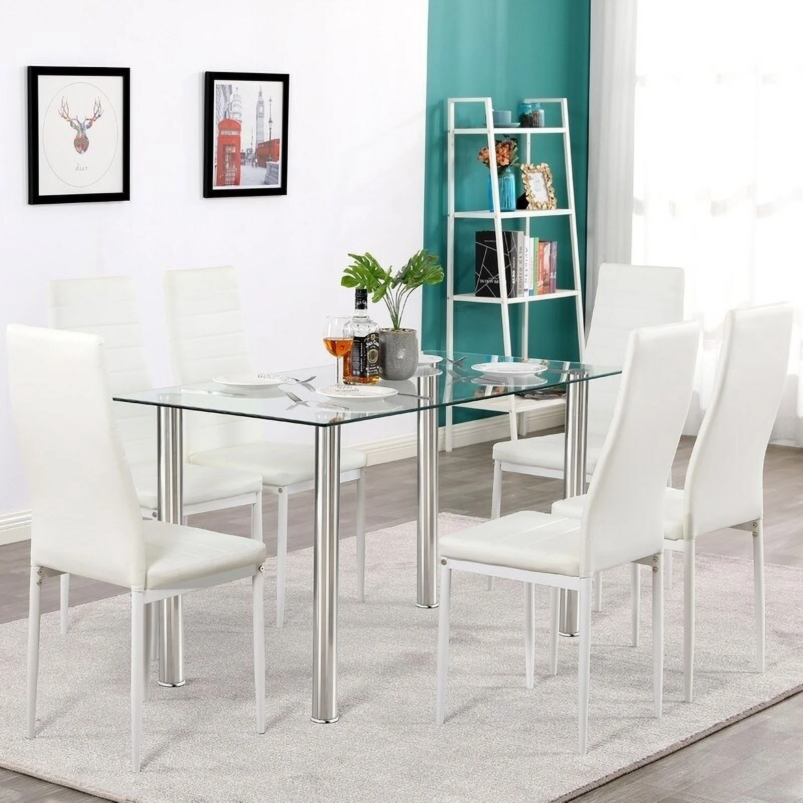Silver Orchid  Millner 7-piece Dining Set