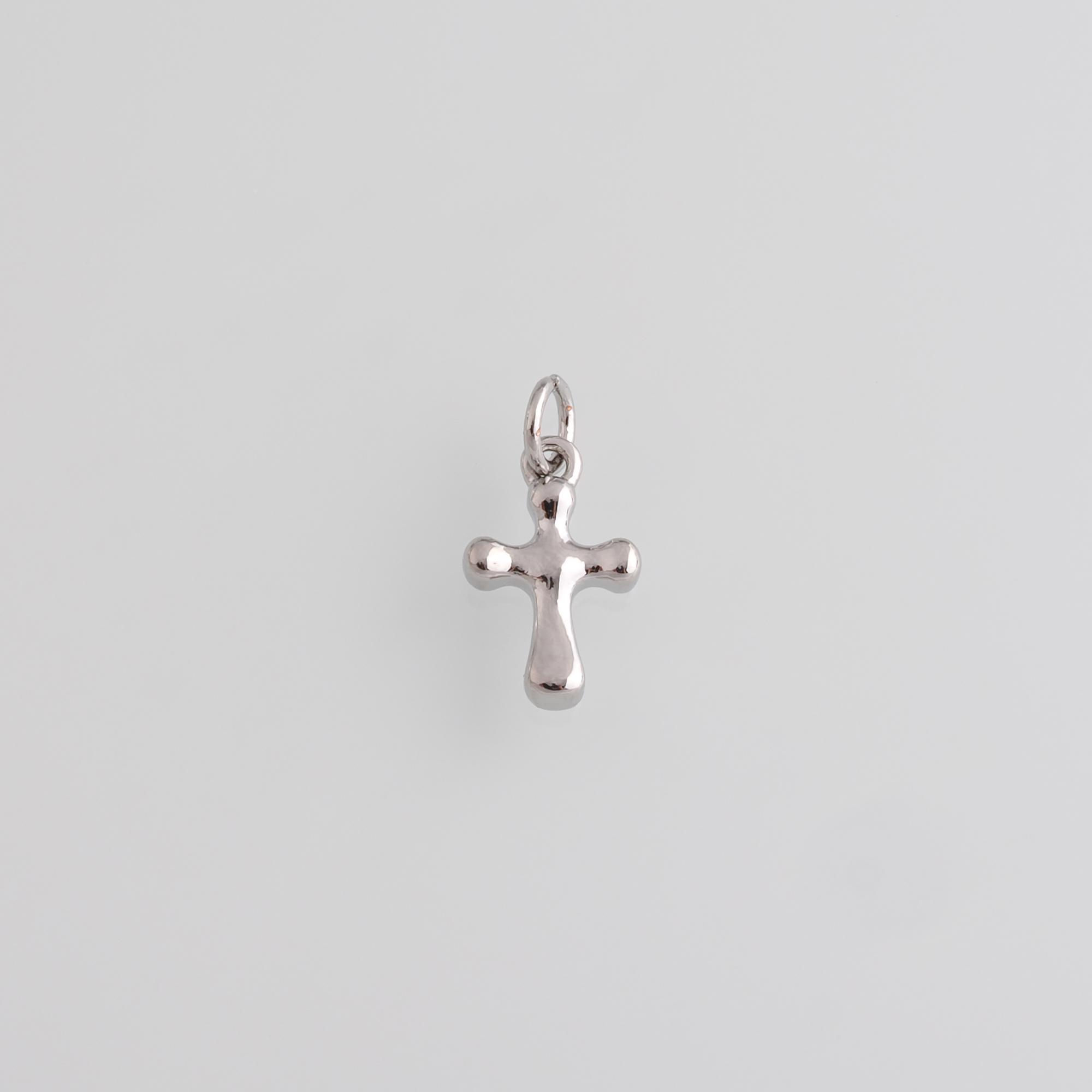 18K Gold Filled Cross Pendant,Religious Charm Earrings Necklace for DIY Jewelry Making Supply