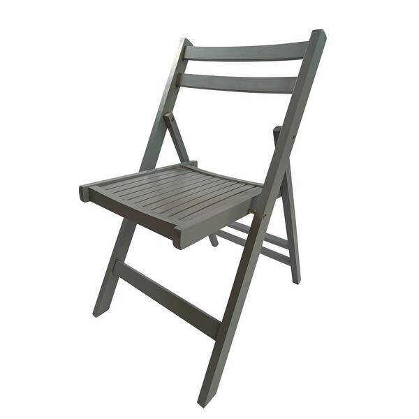 Furniture Slatted Wood Folding Special Event Chair ,Set of 4