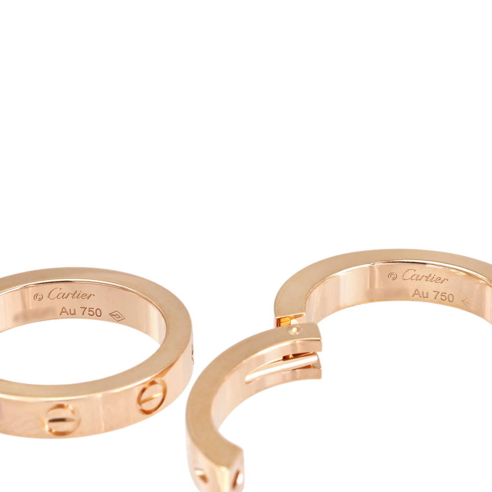 Cartier Love Earrings 18K Rose Gold B8301498