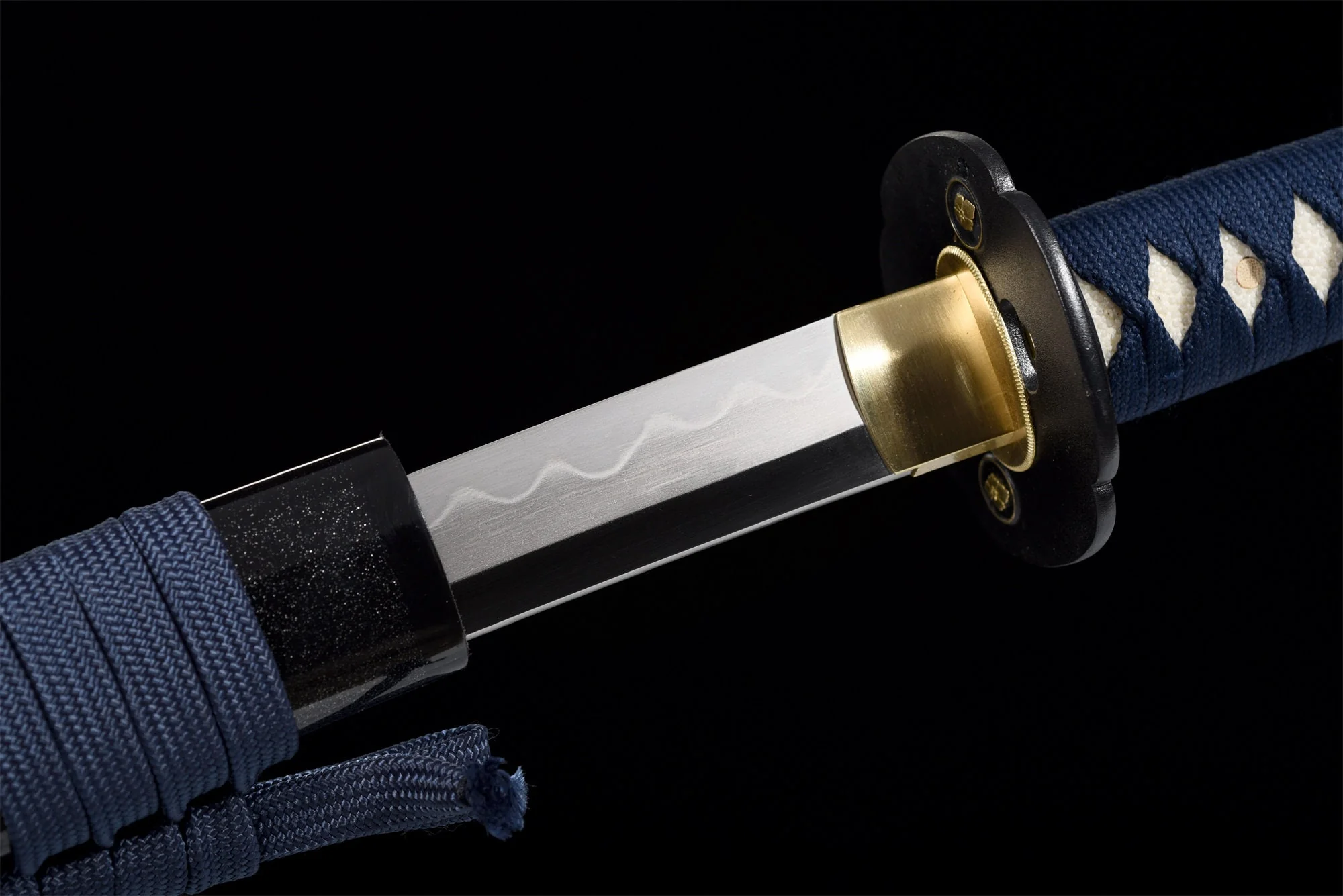 Golden Flower Katana – T10 Clay Tempered, Full Tang