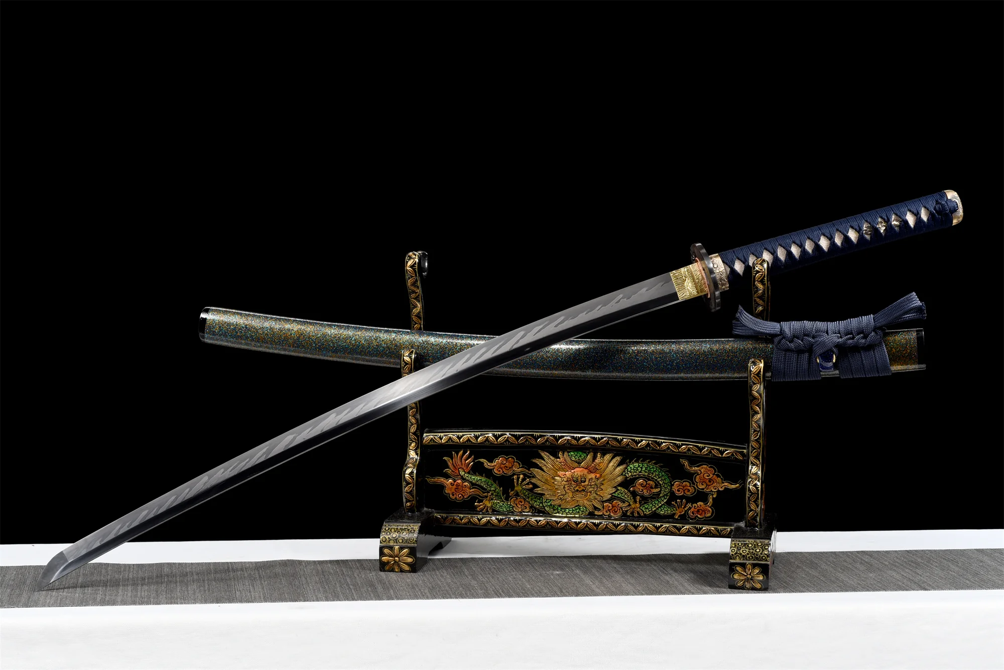 T10 Clay Tempered Green Katana – Full Tang, Real Hamon
