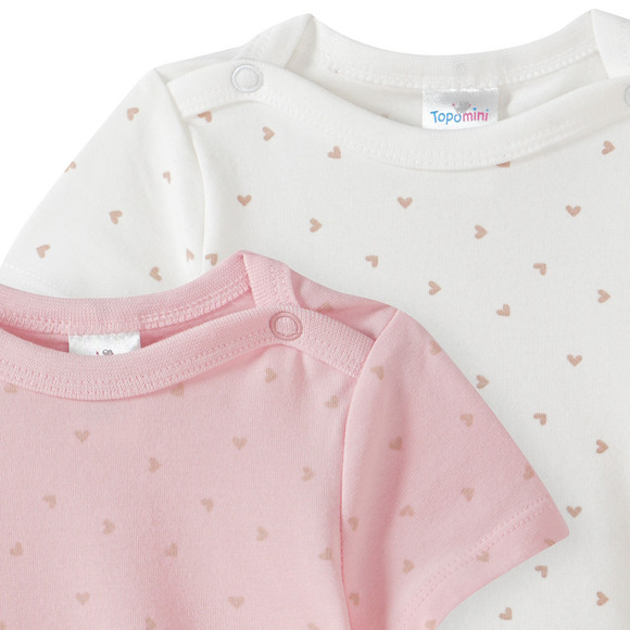 Topomini 2 Baby Bodys mit Bio-Baumwolle