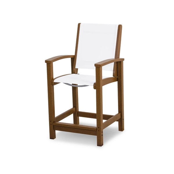 POLYWOOD Coastal Counter Chair