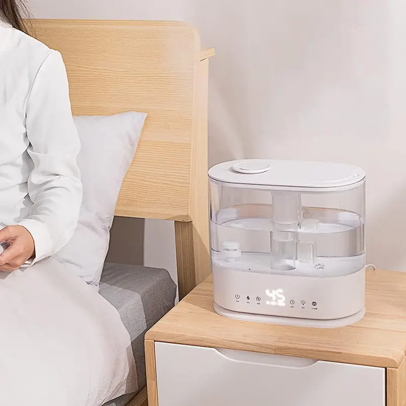 Top-Fill Bedroom Humidifier — 4L Capacity, Quiet Operation, Easy-Access Refill Design