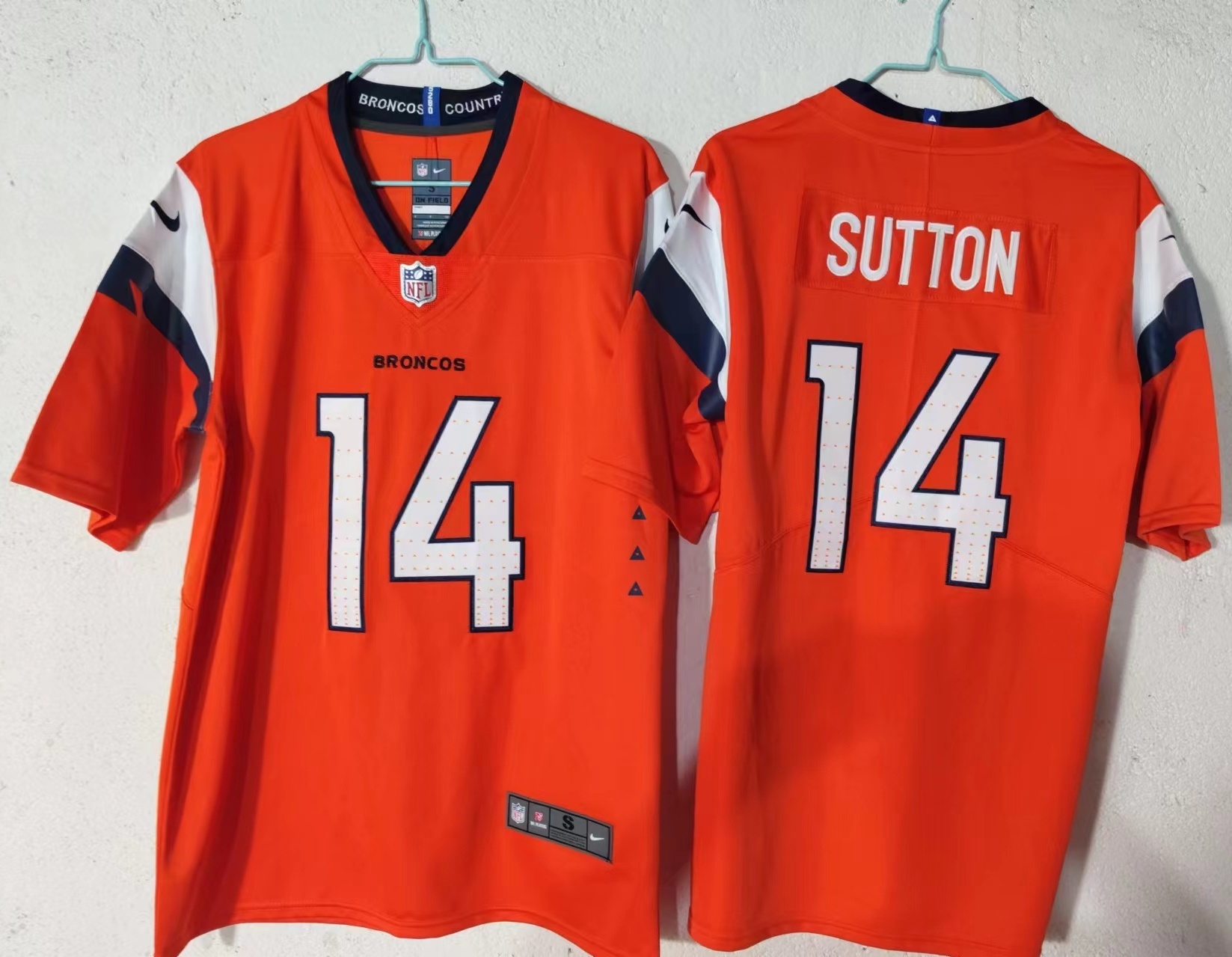 Men's Denver Broncos Courtland Sutton #14 Orange Team Game Jersey