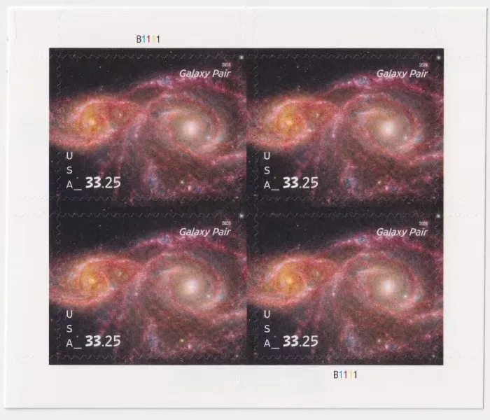 Galaxy Pair Express 2026 - 1 Sheet / 4 Pcs