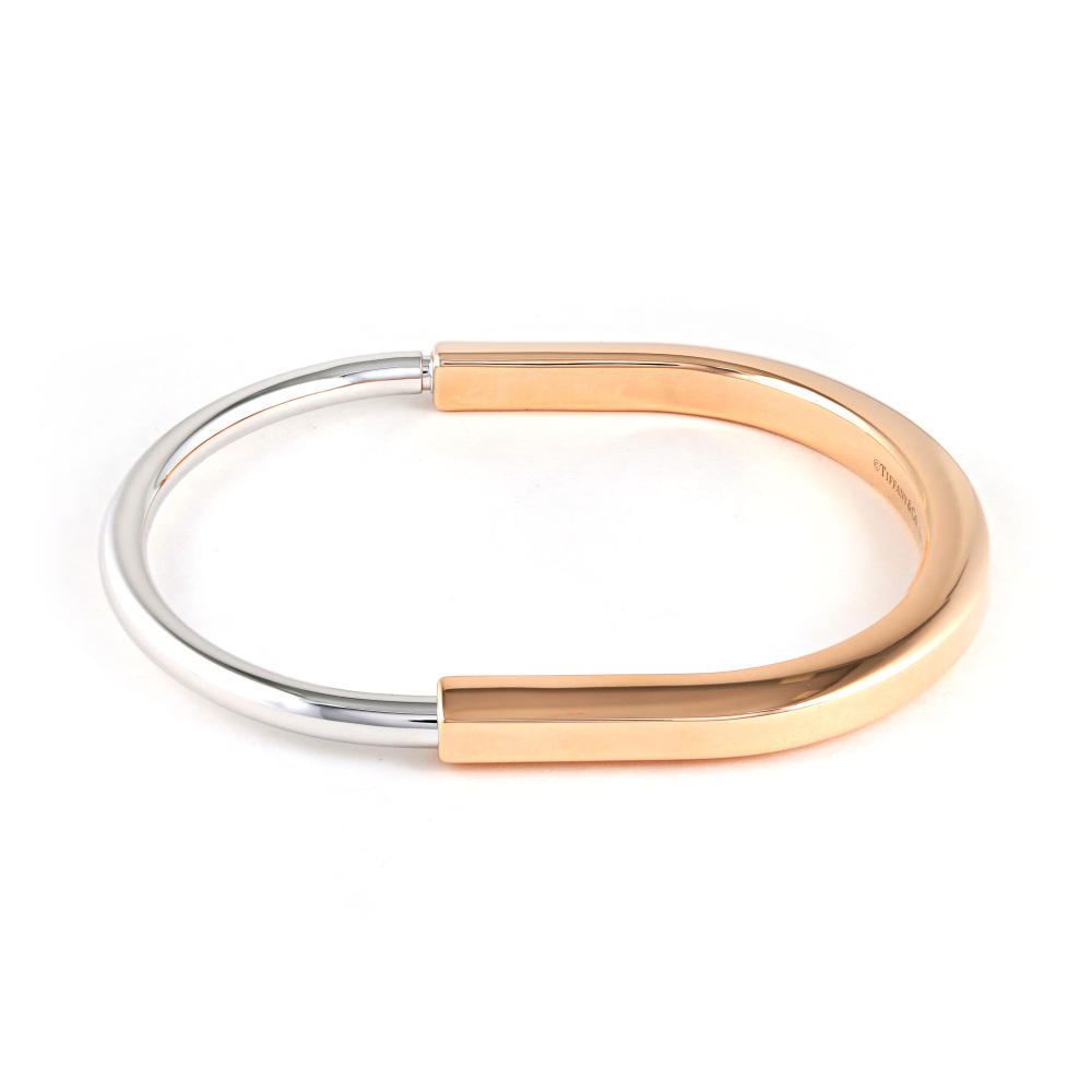 Tiffany & Co. Lock Bracelet 18K White Gold & 18K Rose Gold 73027411