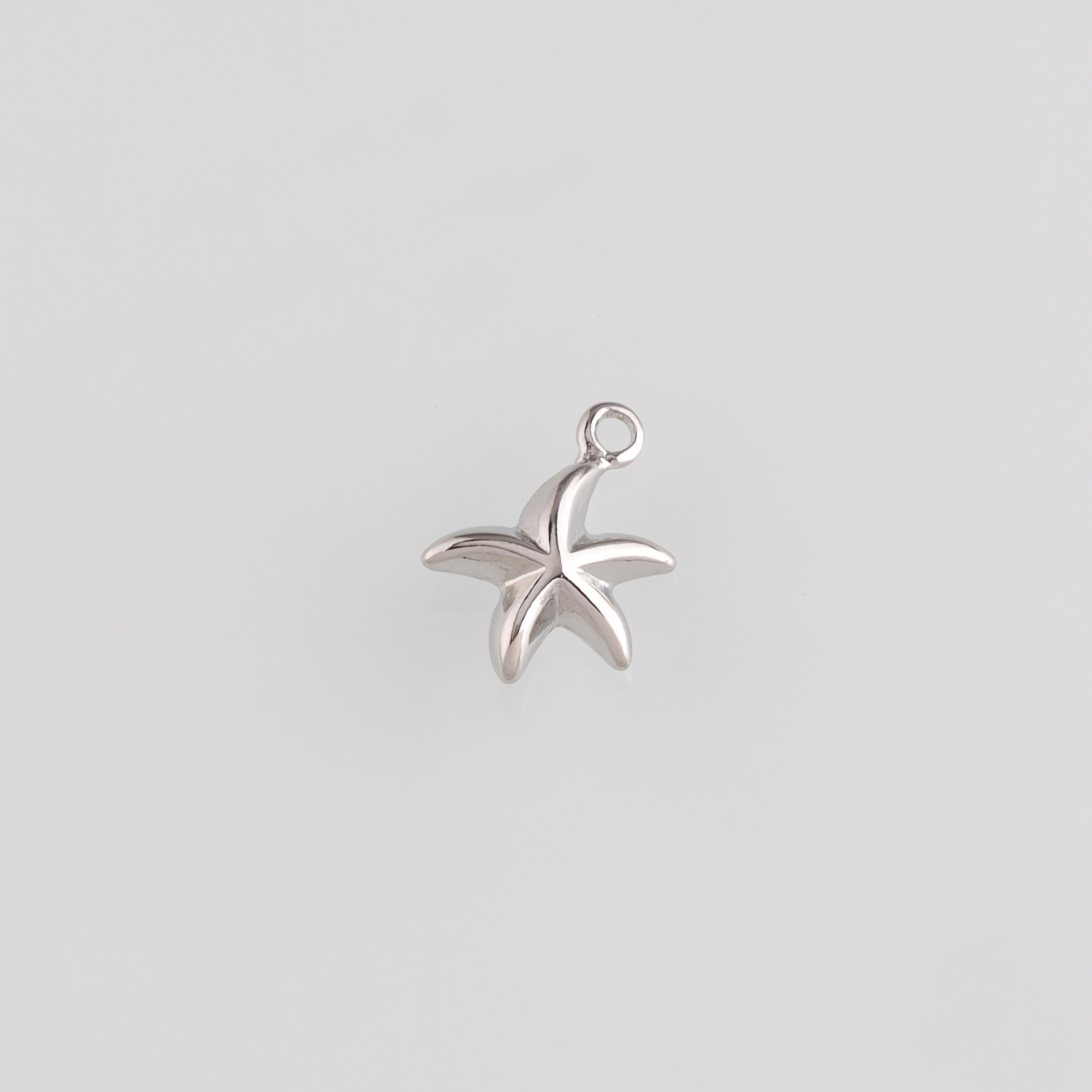 18K Gold Filled Starfish Pendant,Ocean Starfish Charm Earrings Necklace for DIY Jewelry Making Supply
