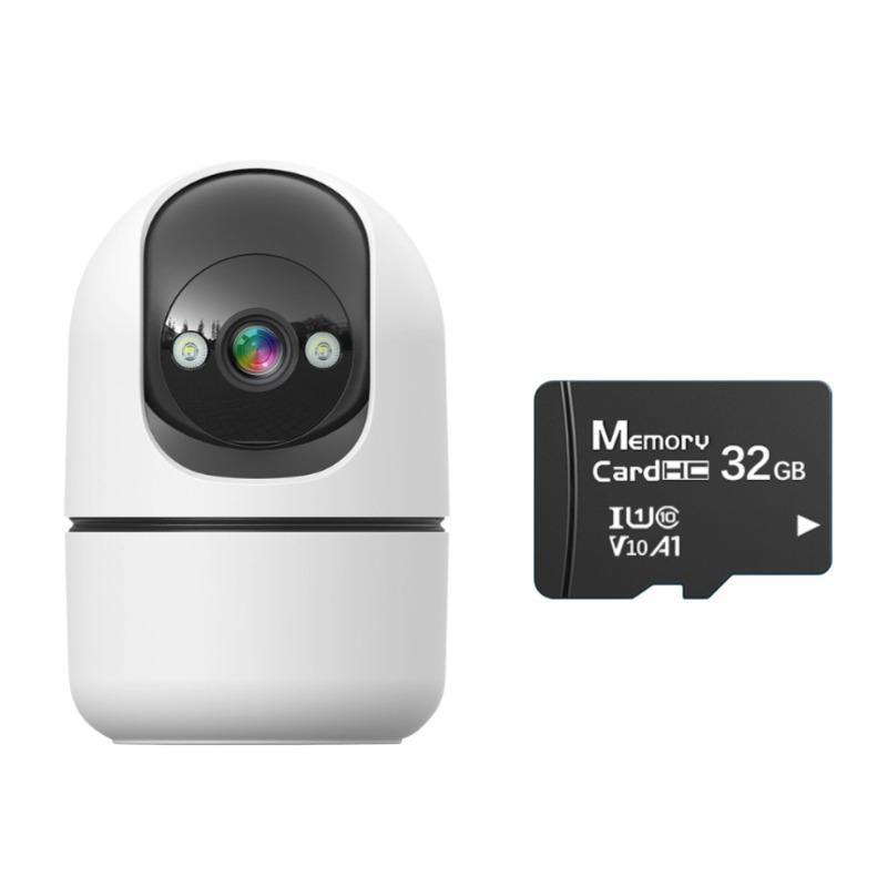 กล้องวงจรปิด WIFI ความละเอียด 8MP ดูและควบคุมออนไลน์ผ่านแอป เติมแสงอัตโนมัติ ติดตามมนุษย์ พูดคุยสองทาง ตรวจจับการเคลื่อน