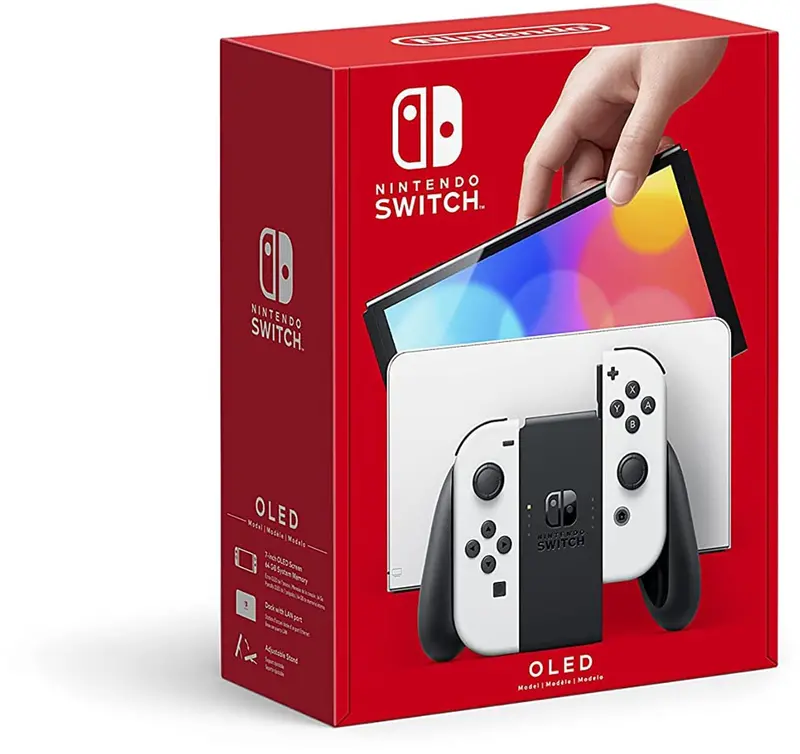 Renewed Nintendo Switch OLED Model — Includes White Joy-Con Controllers