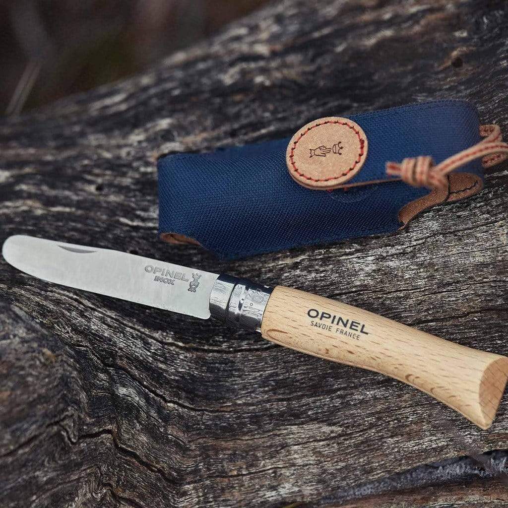 My First Opinel Knife + Recycled Sheath Kit