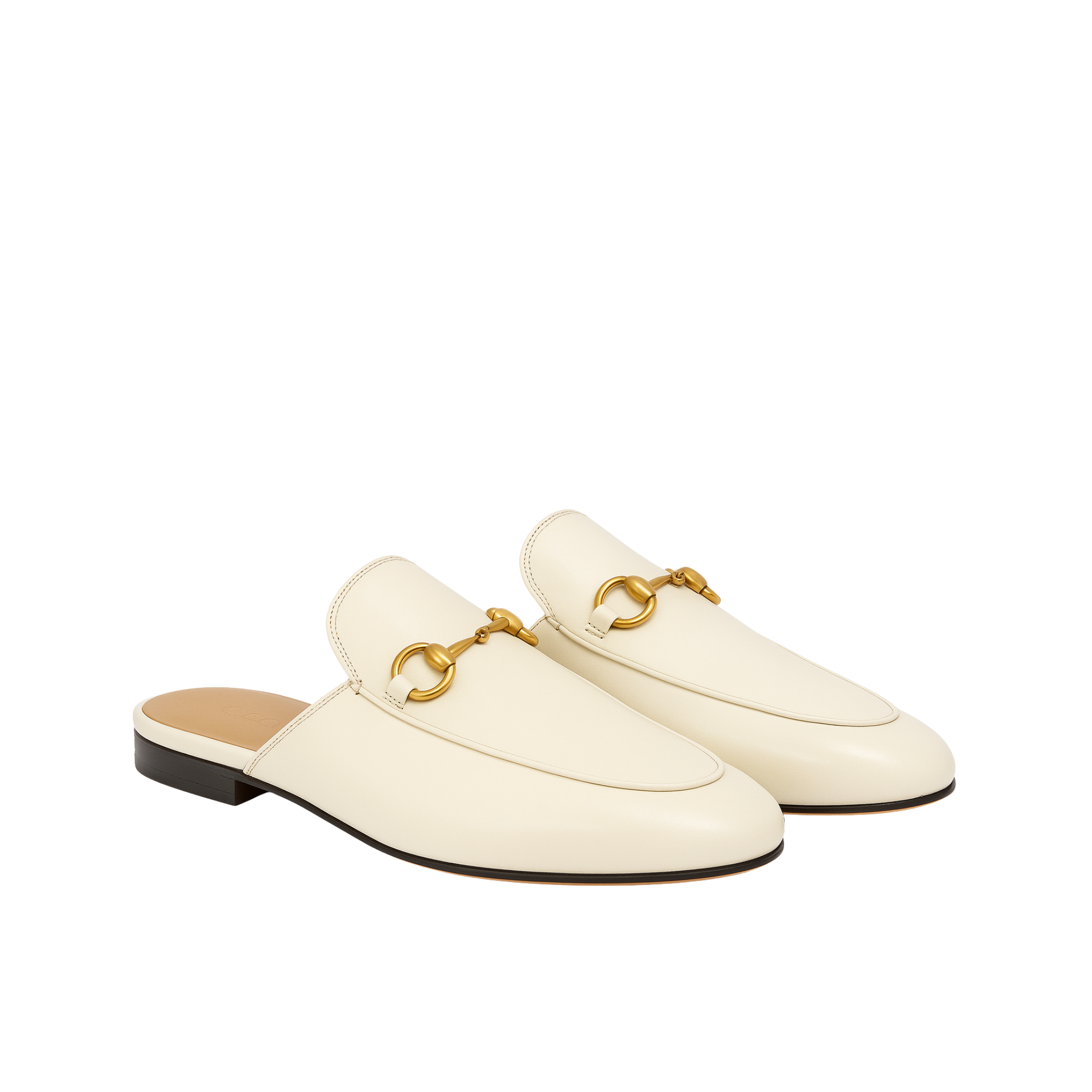 Gucci Princetown Leather Slipper White