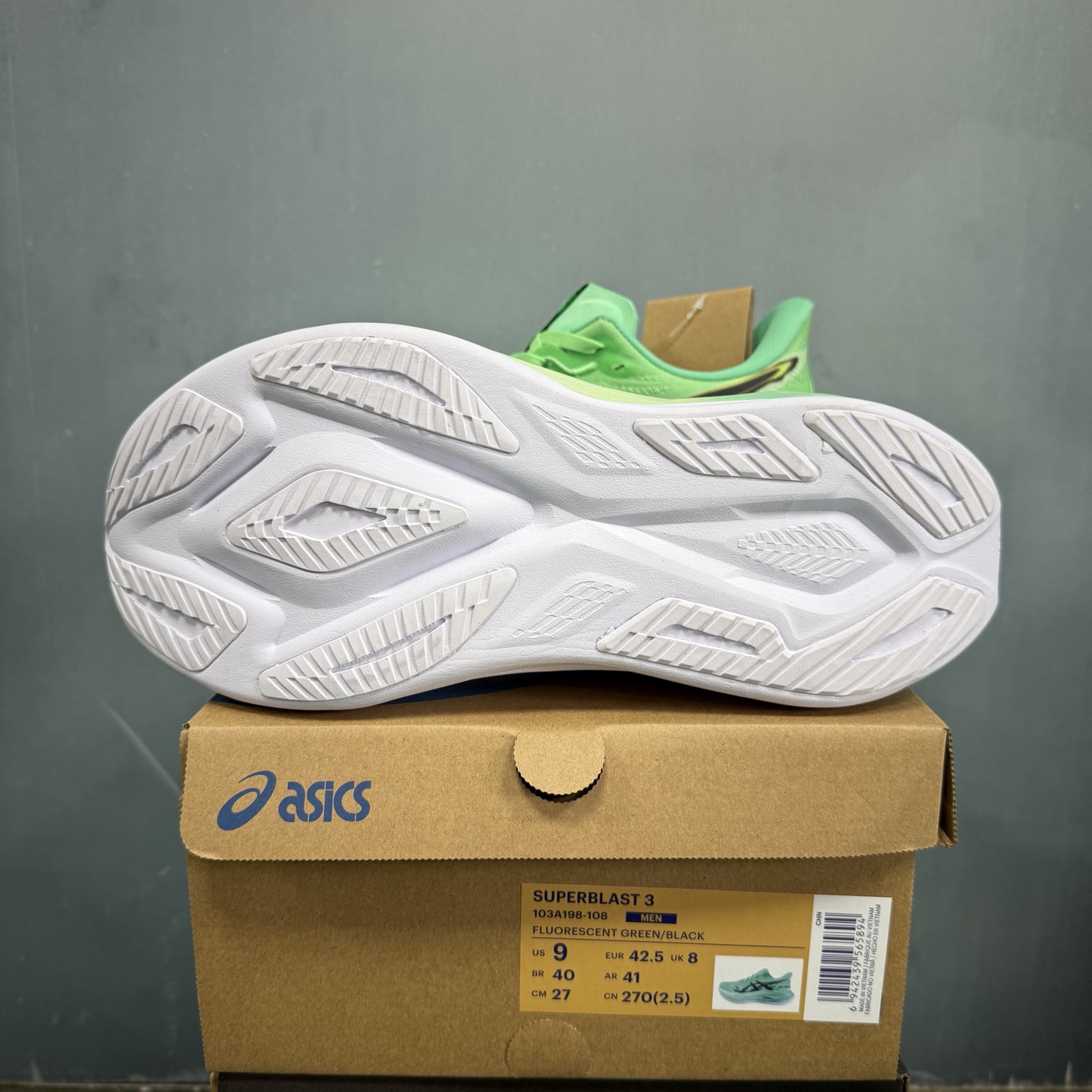 ASICS Superblast 3 Fluorescent Green/Black