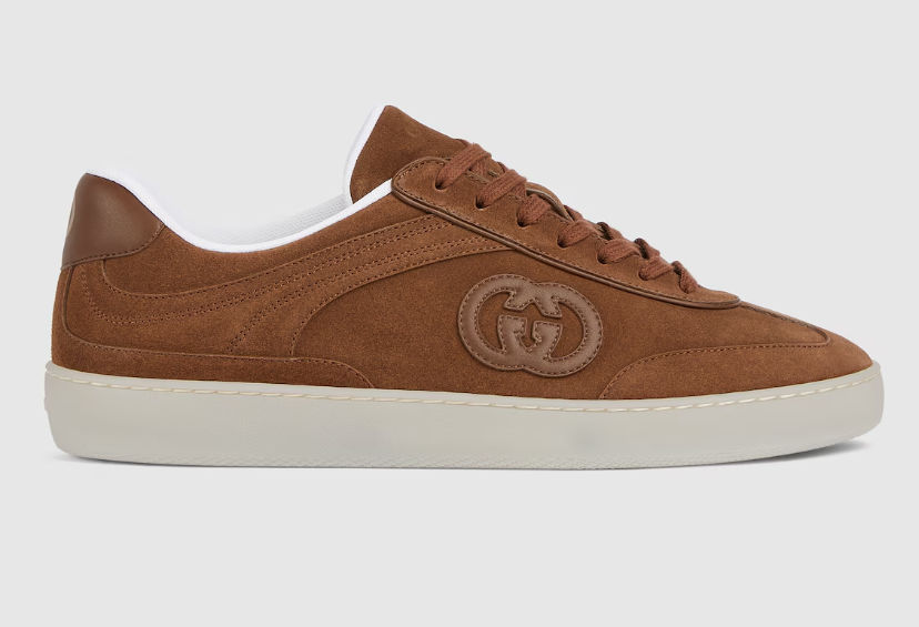 GUCCI Men's G75 sneaker Light brown suede