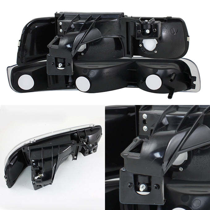 2026 Chevy Suburban/Tahoe 2000-2006 Black Headlights & LED Tail Lights Set, DOT Approved