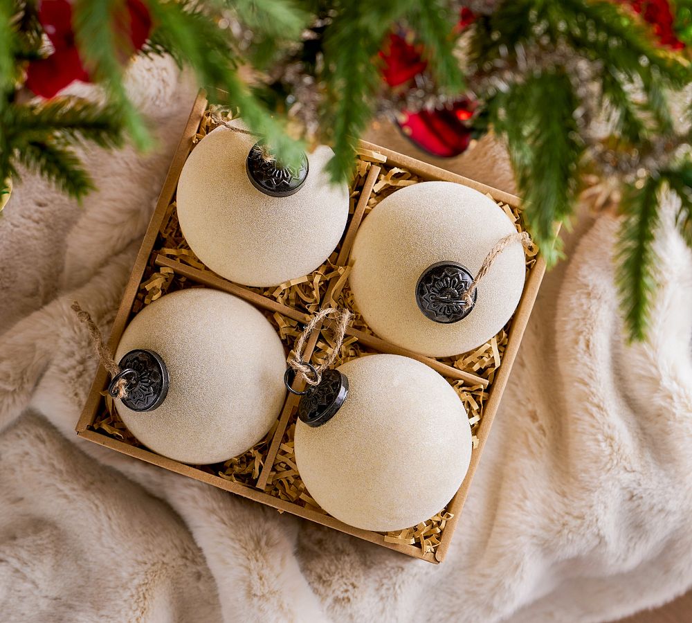 Large Felt Ornament Box Set of 4  sgtnighsdesigns