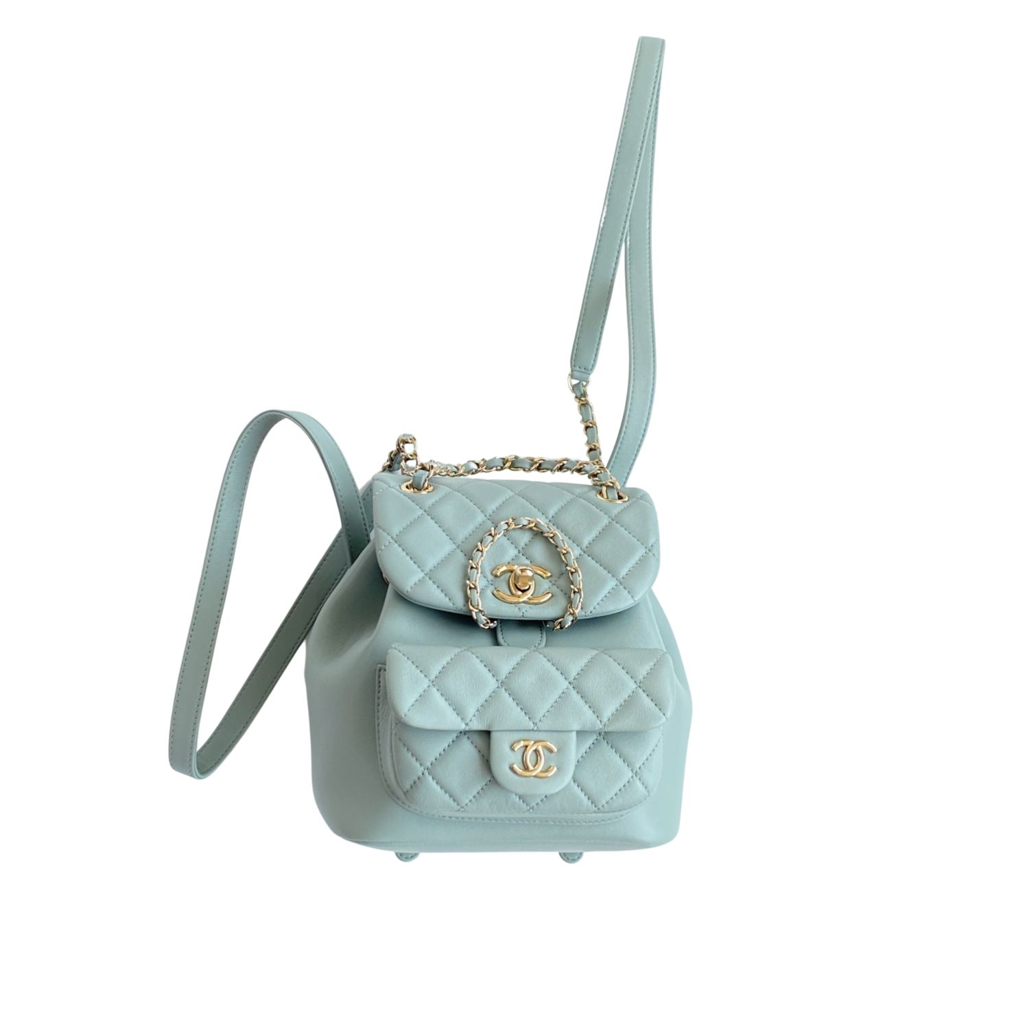 Chanel Small Duma Backpack Quilted Calfskin 17.5cm