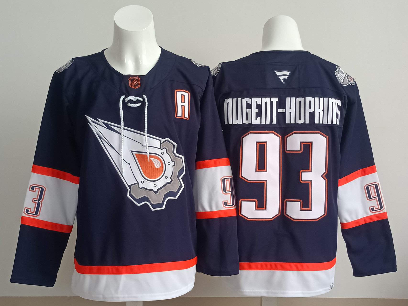 Men's Edmonton Oilers Ryan Nugent-Hopkins #93 Fanatics Navy Player Game Jersey