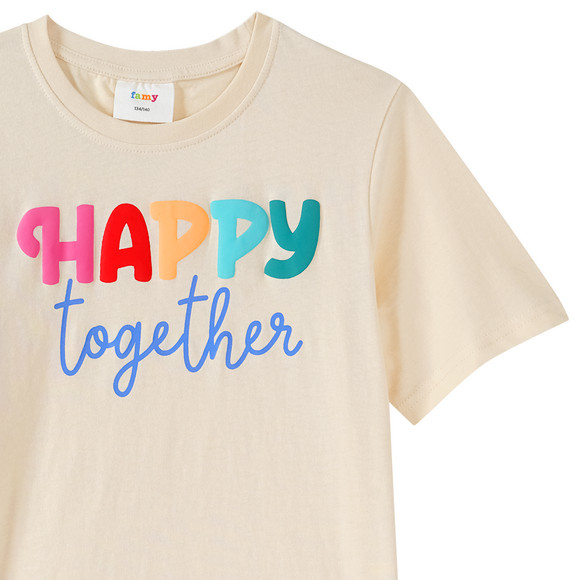 Famy Kinder T-Shirt mit Message-Print