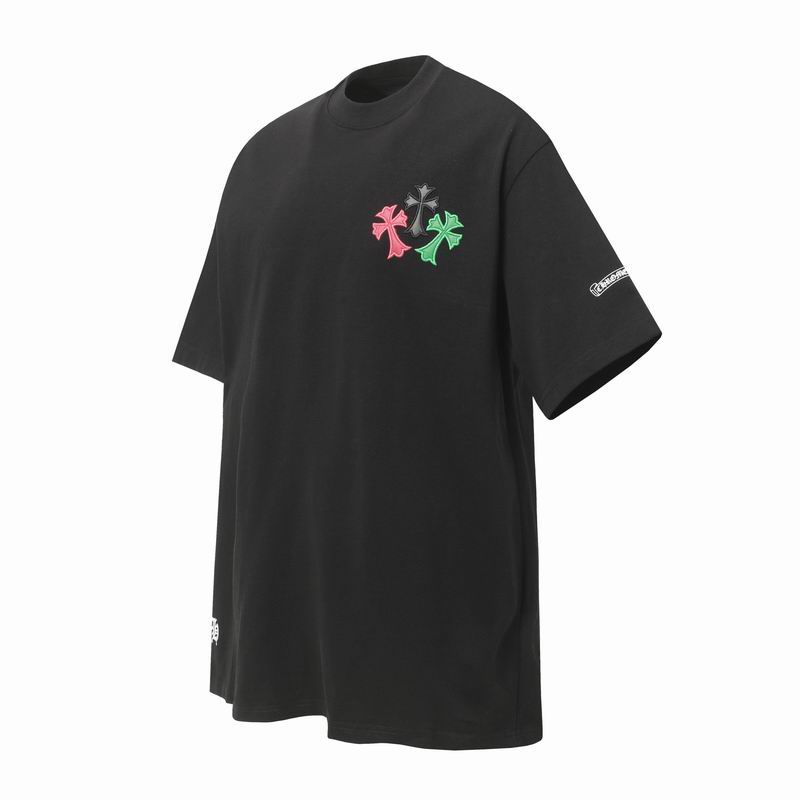 クロムハーツ コピー Tシャツ 半袖 アメリカンフラッグ スクリプトロゴ コットン100% ゆったりフィット Chrome Hearts