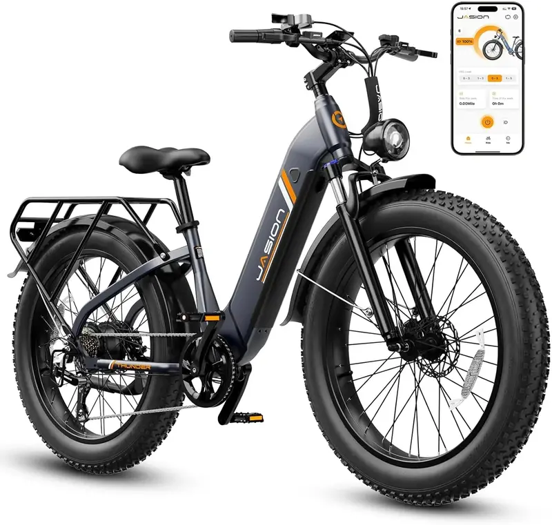 Thunder 1500W Electric Fat-Tire Bike: 30+ MPH Top Speed, 80-Mile Range, Hydraulic Disc Brakes