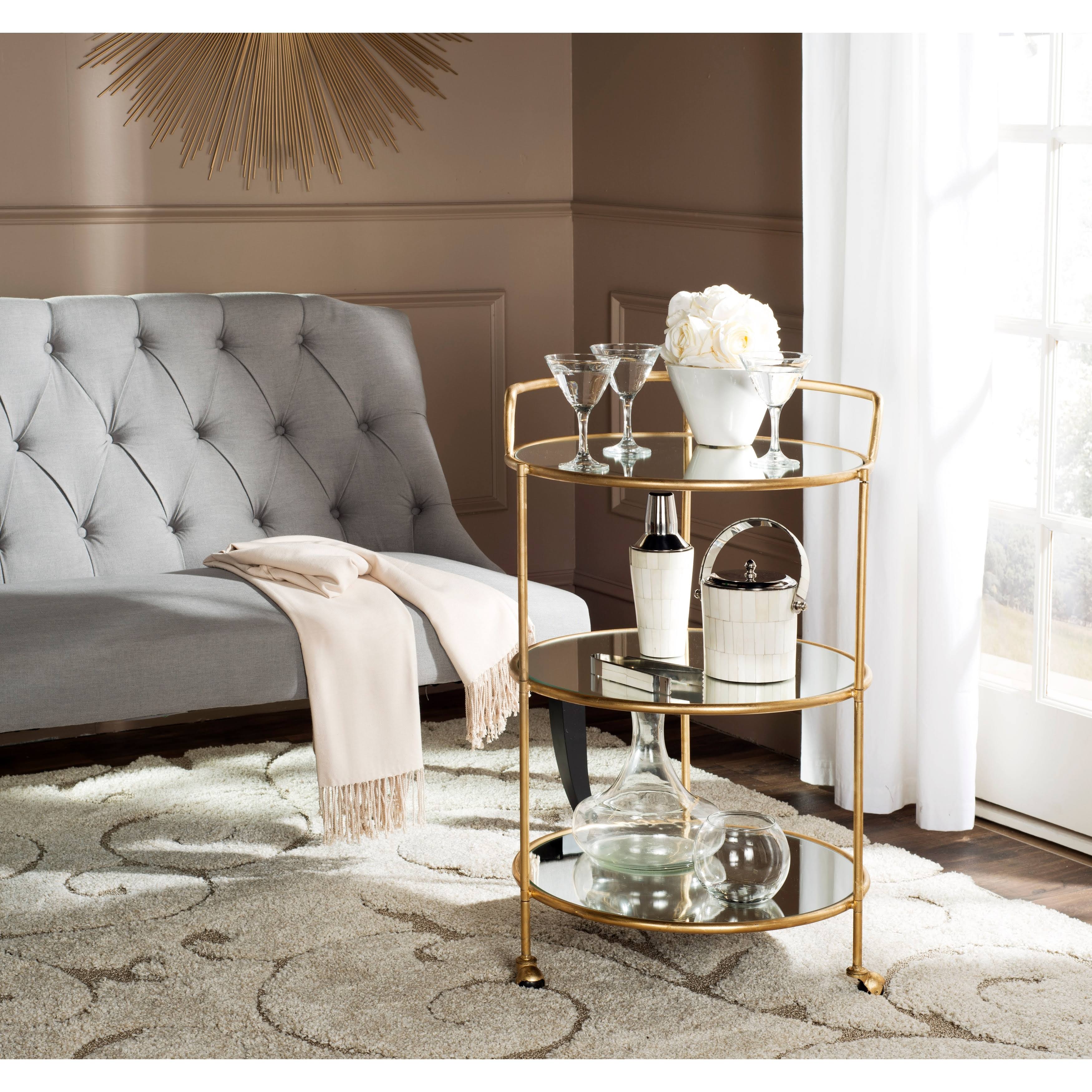 Safavieh Dulcinea Bar Cart - Gold