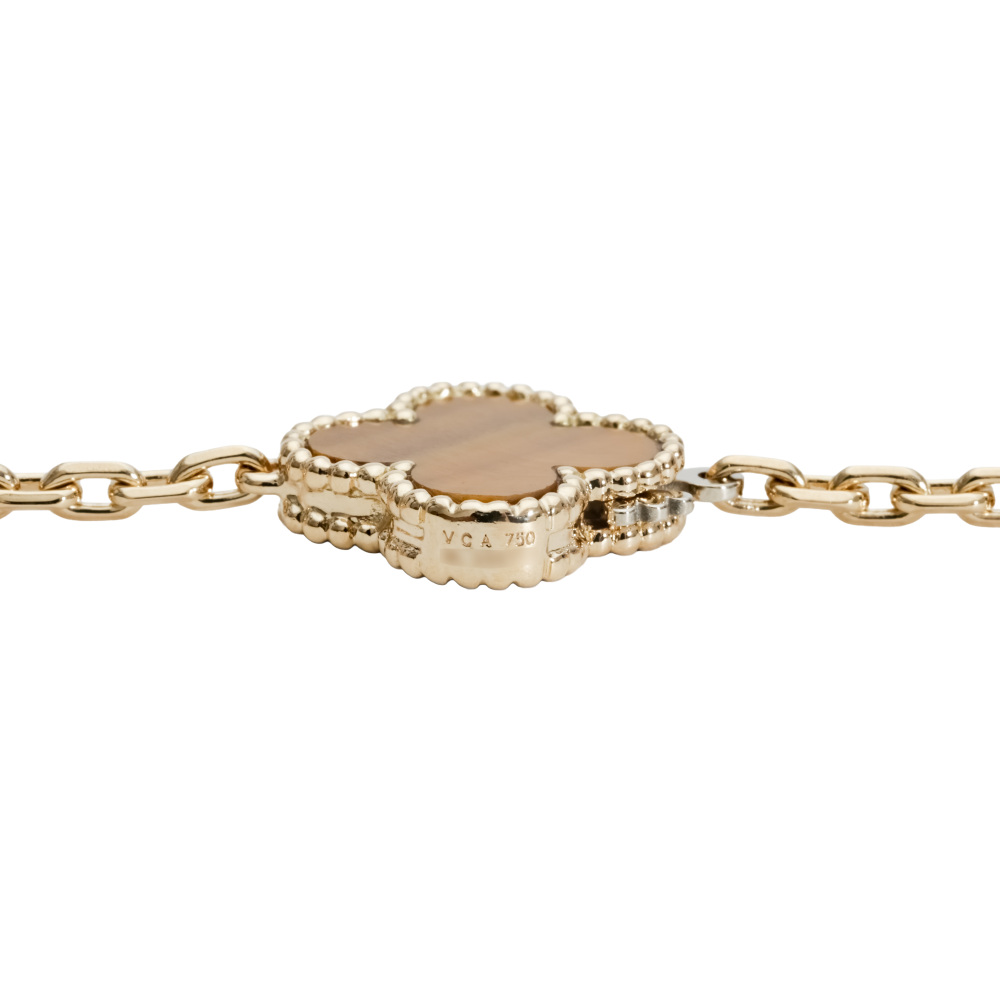 Van Cleef & Arpels Magic Alhambra 16 Motifs Necklace 18K Yellow Gold VCARN5JO00