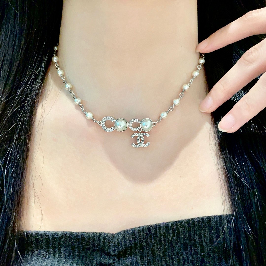Chanel Pearl Coco Necklace - cnluxepick