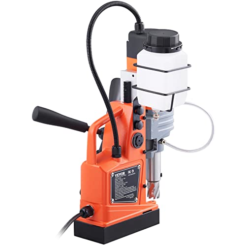 VEVOR Mag Drill Press, Power Portable Magnetic Drill with 11PCS Drill Bits