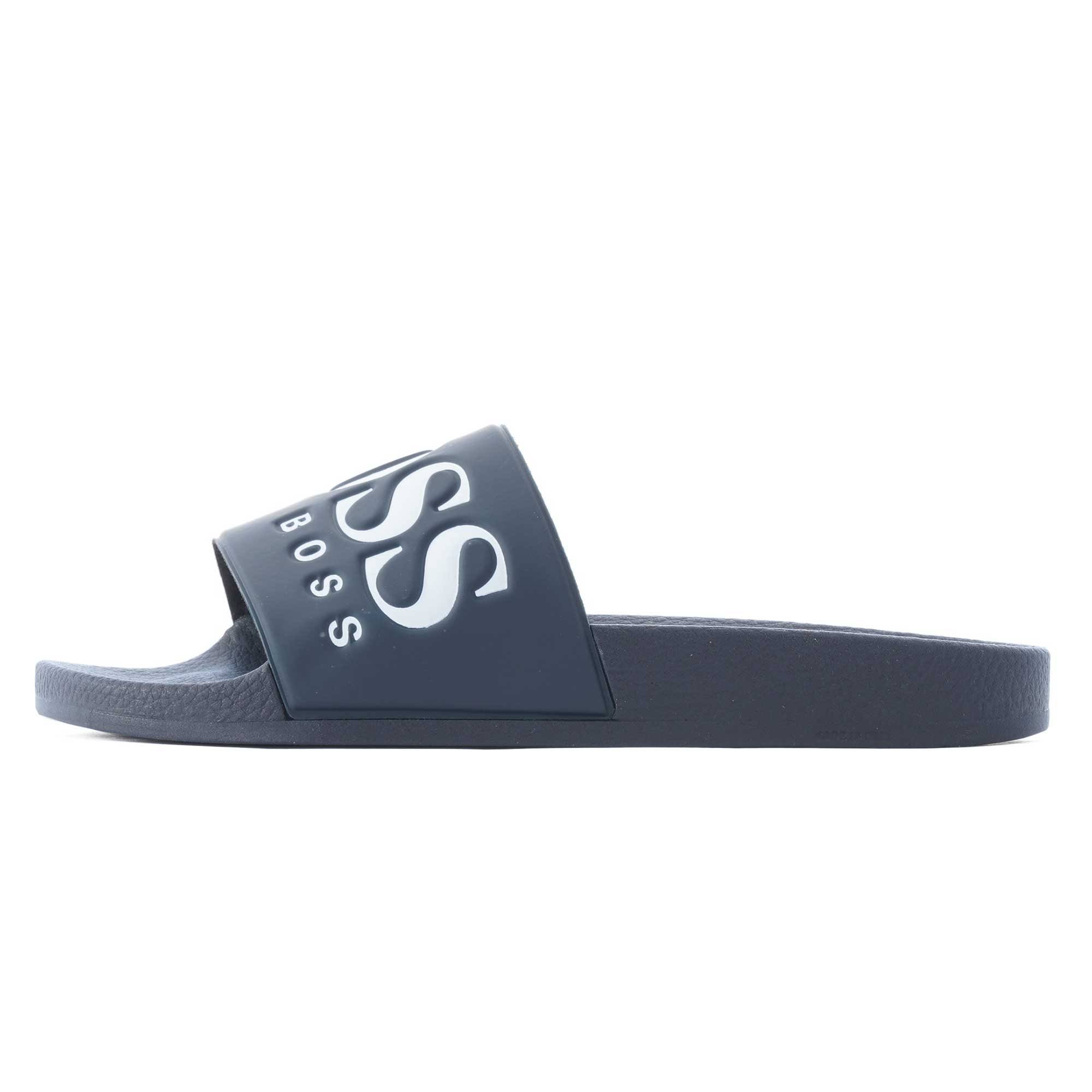 Boss Solar Logo Sliders - Navy