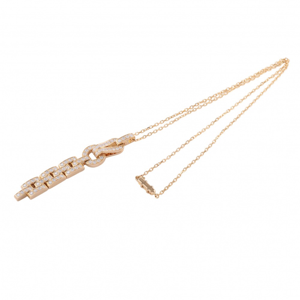 Cartier Agraf Necklace 18K Rose Gold Diamond N3029200