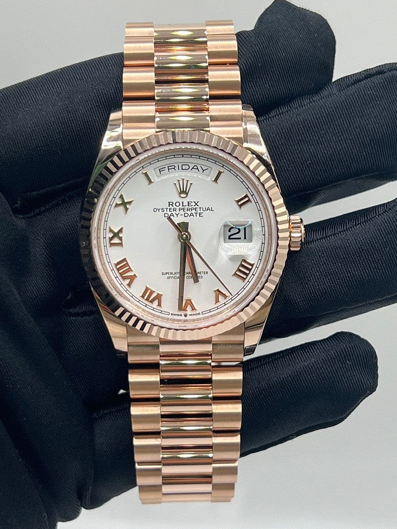 Rolex Day-Date 36 128235 Rose Gold White Dial (2026)
