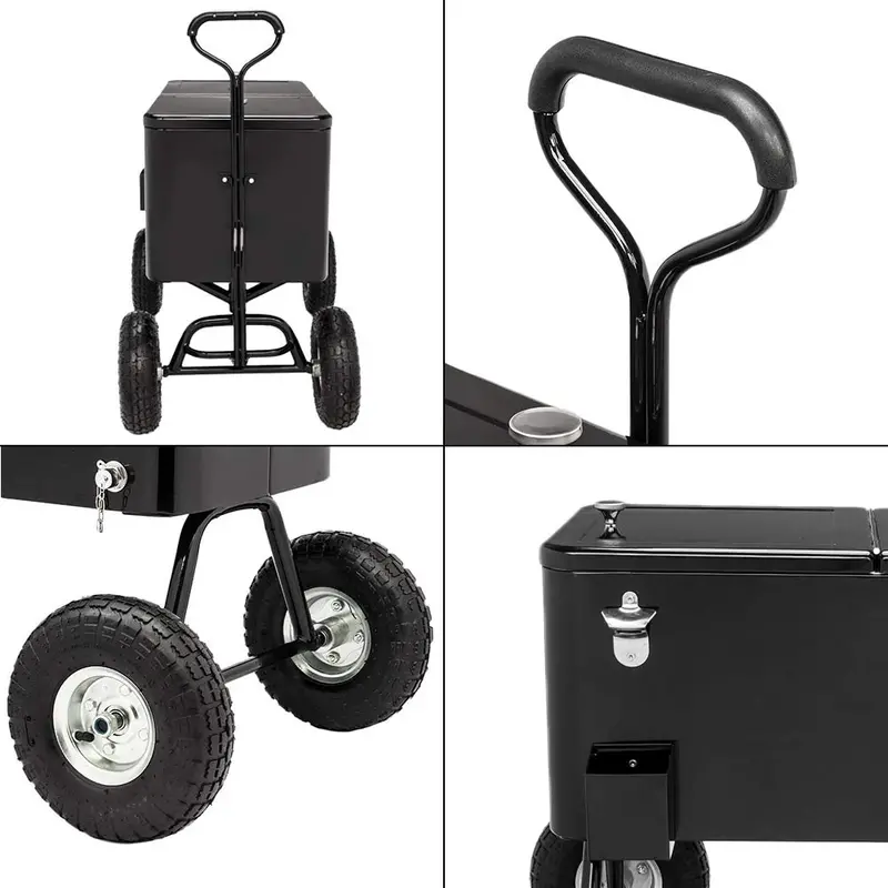 VINGLI 80-Quart Rolling Wagon Cooler – Insulated Ice Chest