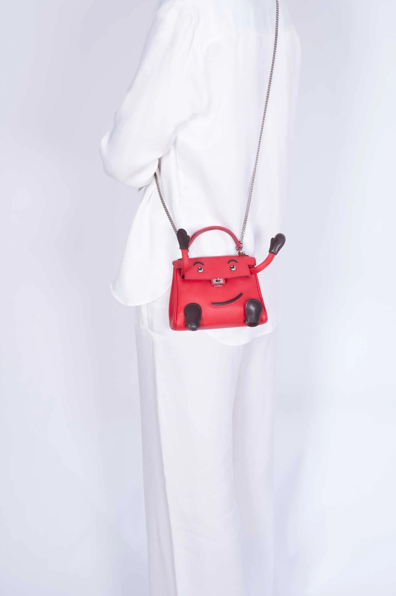 Hermès Kelly Doll Quelle Idole Rouge Vif Gulliver Palladium Hardware
