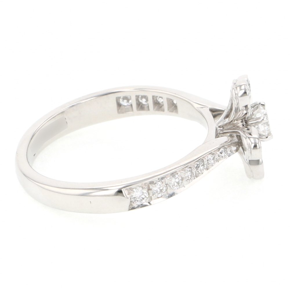 Van Cleef & Arpels Socrates #49 Ring 18K White Gold Diamond