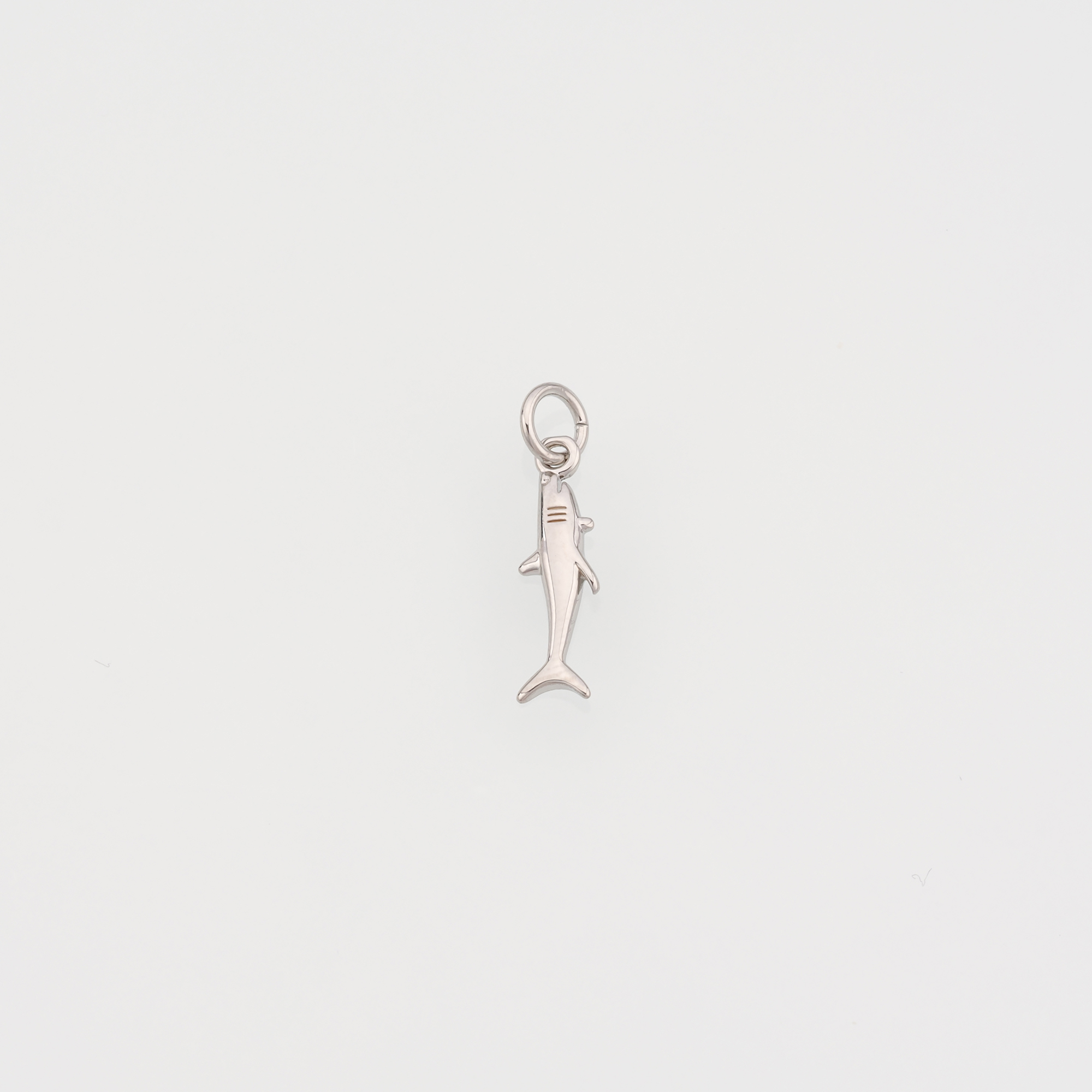 18K Gold Filled Shark Pendant,Dainty Shark Charm Earrings Necklace for DIY Jewelry Making Supply
