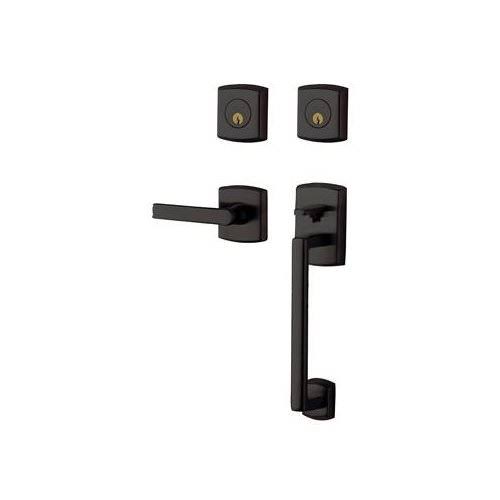 Baldwin Hardware - Soho Sectional Right Handed Double Cylinder Handleset with Soho Lever in Polished Chrome - 85386.260.RDBL