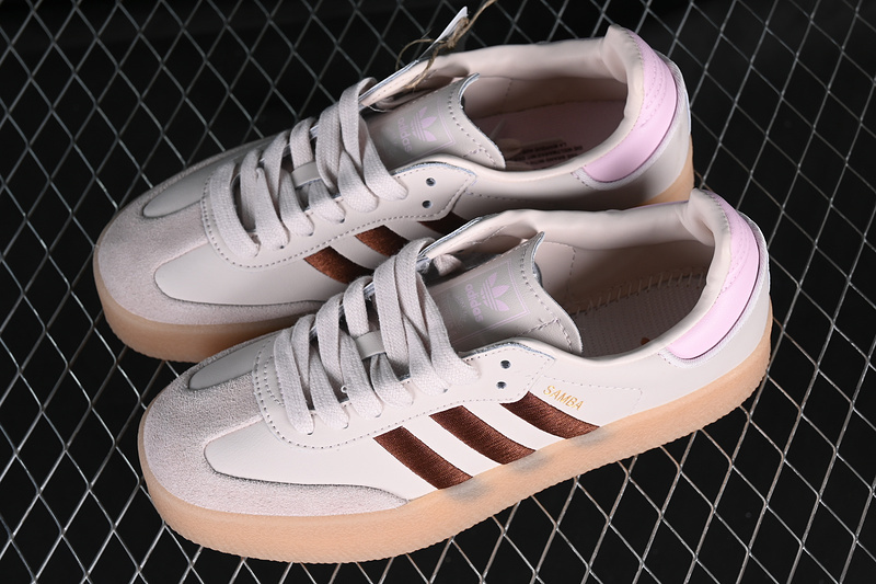 Adidas Samba Vegan Grey/Pink/Brown ID3737