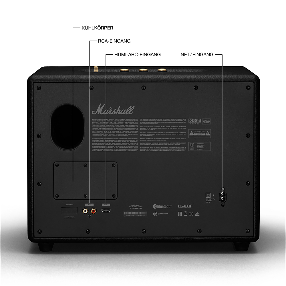 Marshall - Woburn III Bluetooth Speaker - Black