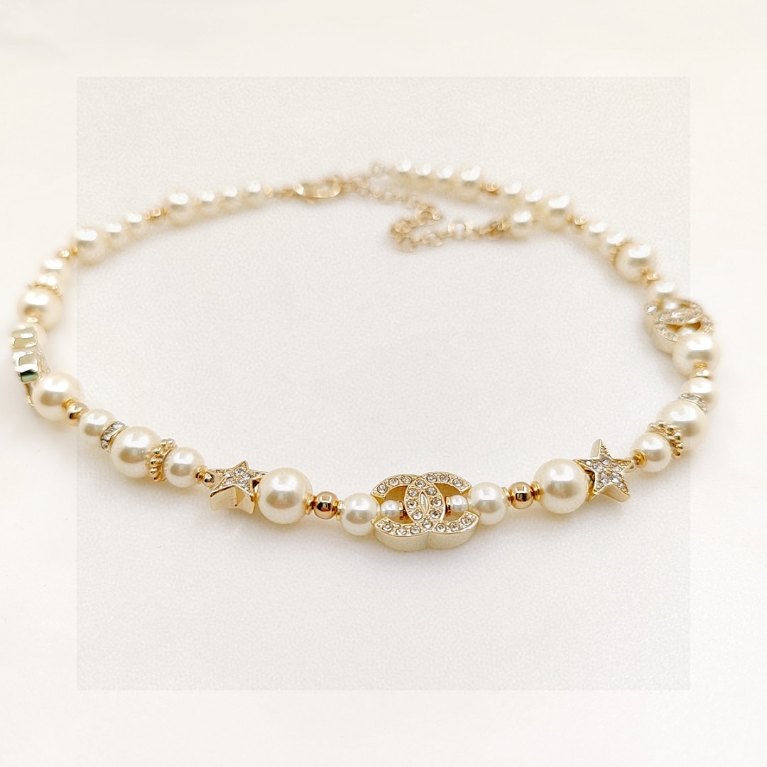 Chanel necklace women's pearl necklace simple and elegant - cnluxepick
