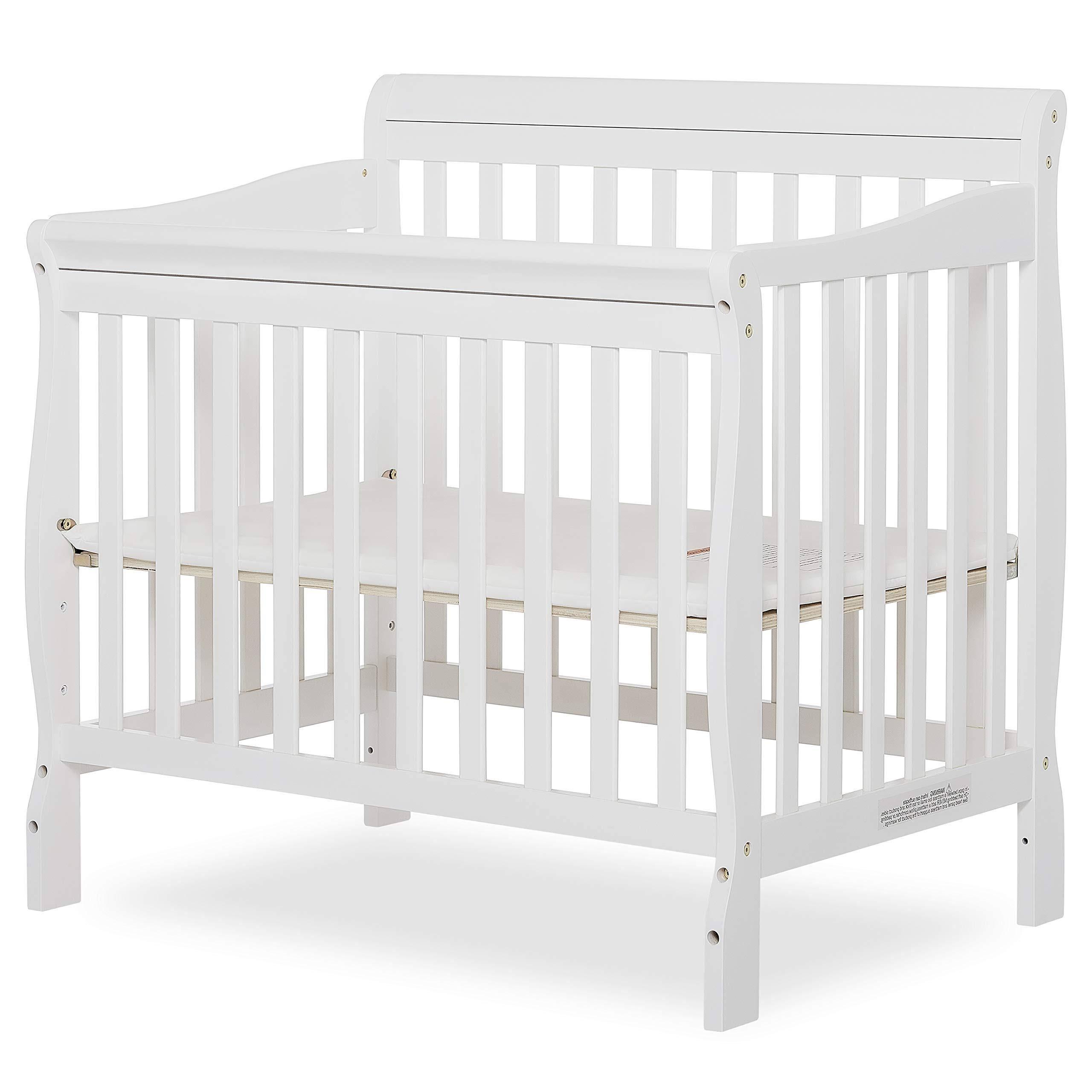 4 in 1 Aden Convertible Mini Crib White