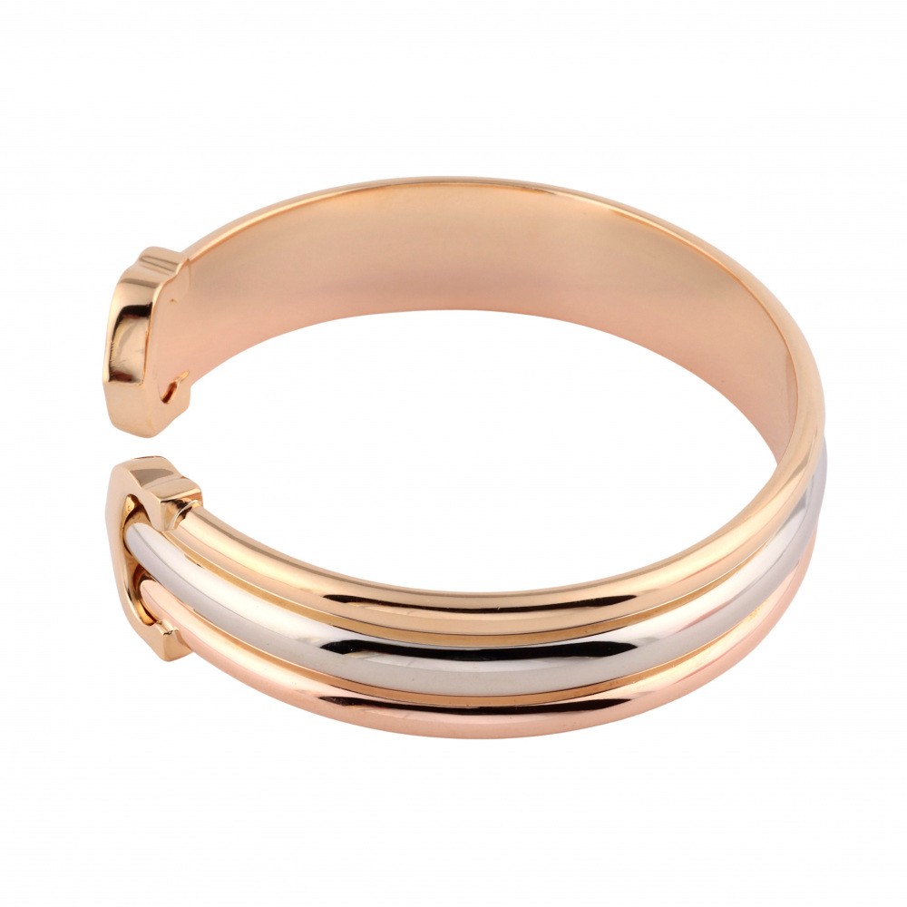 Cartier 2C Bracelet Tri-Gold