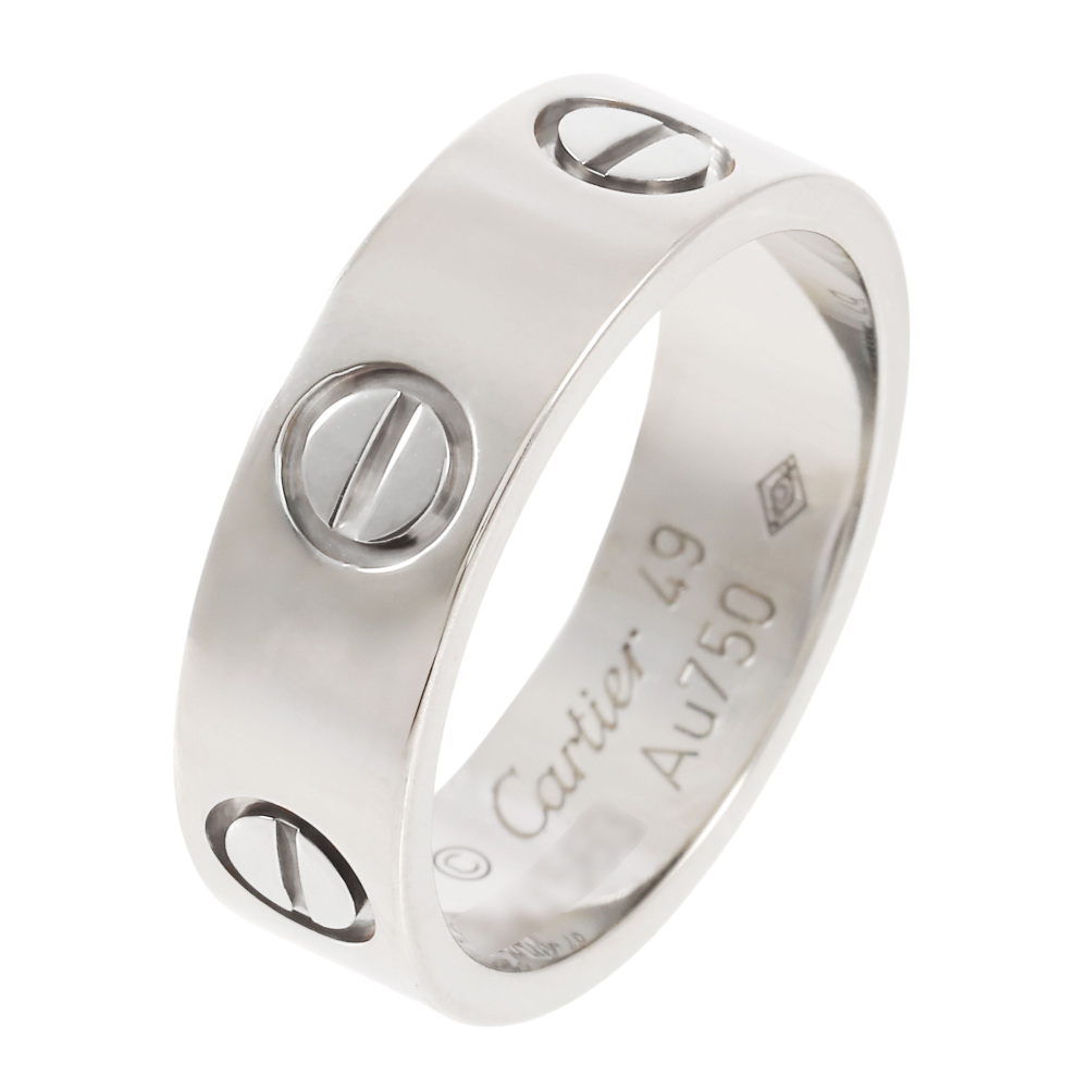 Cartier Love Classic Model Ring 18K White Gold B4084700