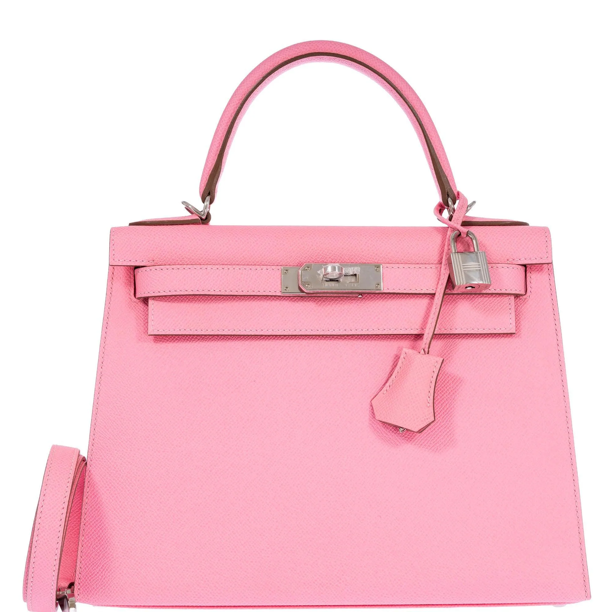 Hermès Kelly 28 Sellier Rose Confetti Epsom Palladium Hardware